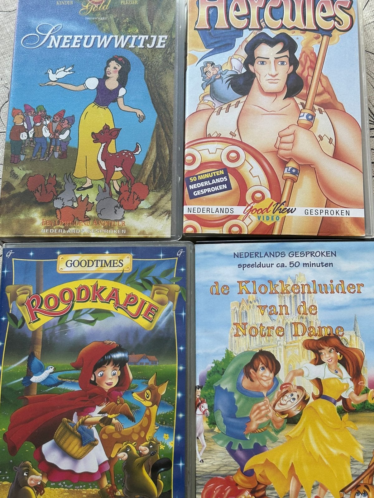 Diverse vhs _ sprookjes, Cd's en Dvd's, VHS | Kinderen en Jeugd, Zo goed als nieuw, VHS, Ophalen