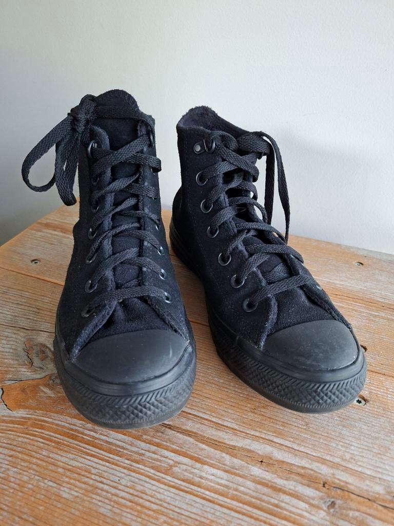 Zwarte hoge All Stars Converse unisex 37.5 nieuwstaat, Verzenden, Zwart, Zo goed als nieuw, Sneakers
