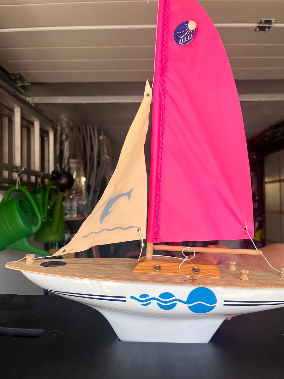 Drijvende zeilboot Helko retro antiek vintage, Watersport en Boten, Ophalen of Verzenden, Zo goed als nieuw