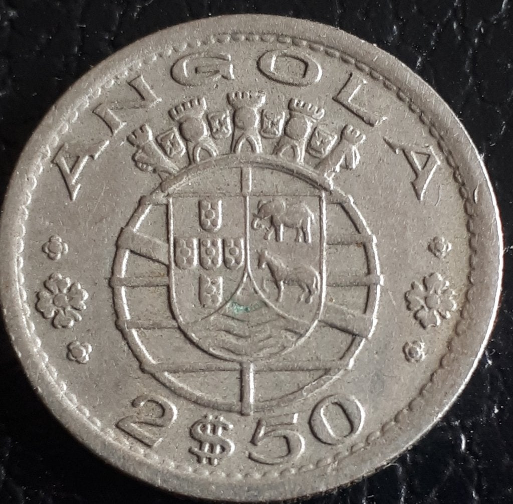ANGOLA/2 1/2 escudos 1956 KM 77, Timbres & Monnaies, Monnaies | Afrique, Enlèvement ou Envoi, Autres pays, Monnaie en vrac