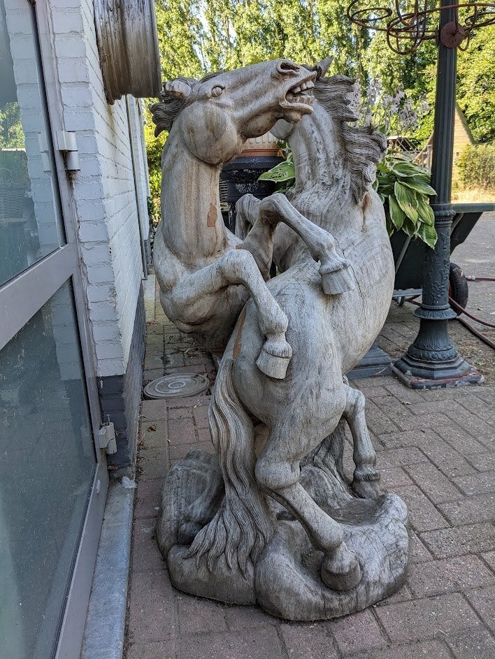 Beeld uit hout, Ophalen, Zoogdier, 1 meter - 2 meter, Beeld