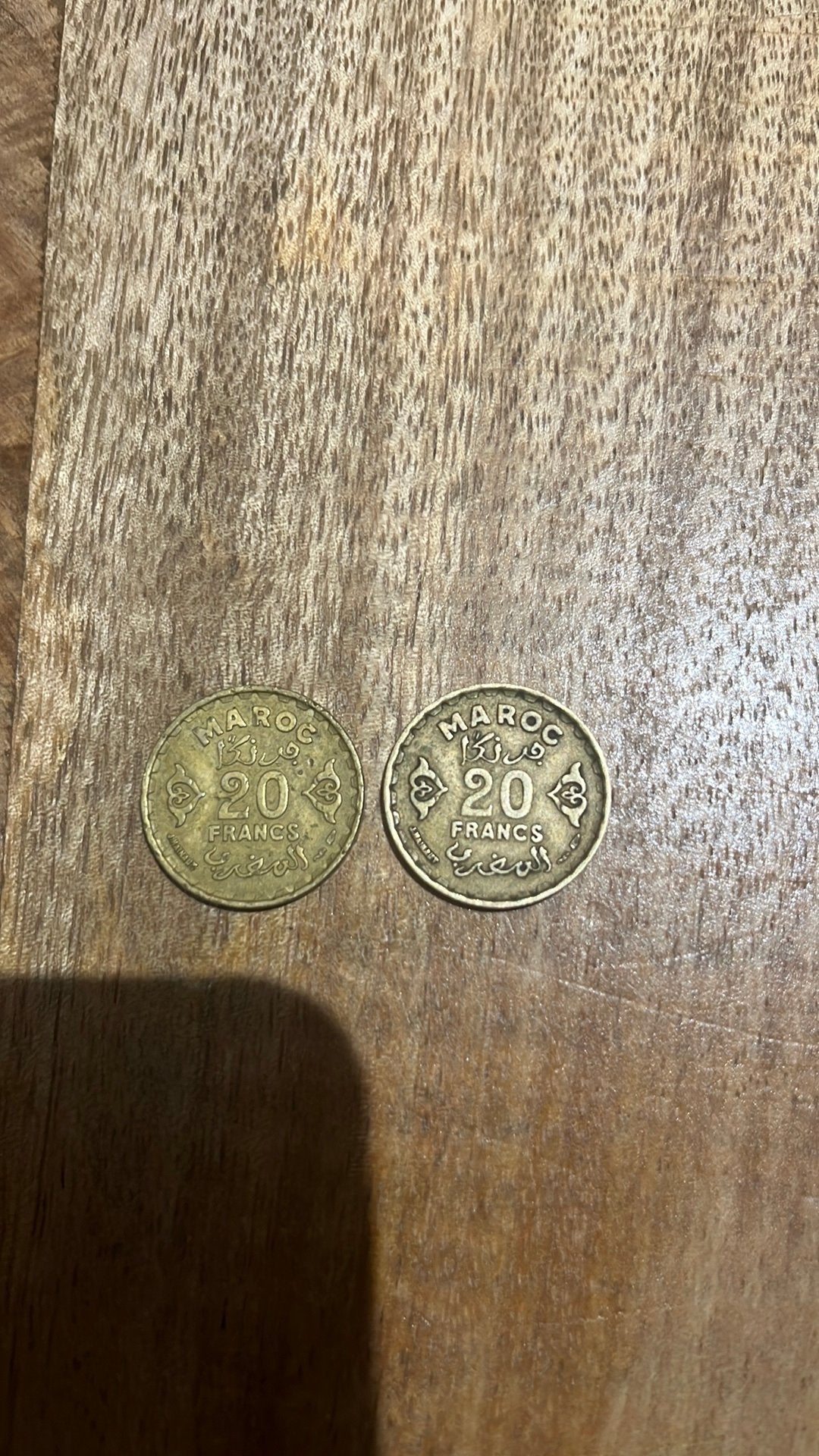Maroc 2x 20 Francs 2x 1952, Enlèvement ou Envoi