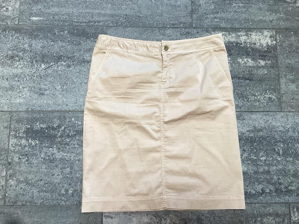 Jupe stretch Xandres 38/40, Taille 38/40 (M), Enlèvement ou Envoi, Beige, Comme neuf