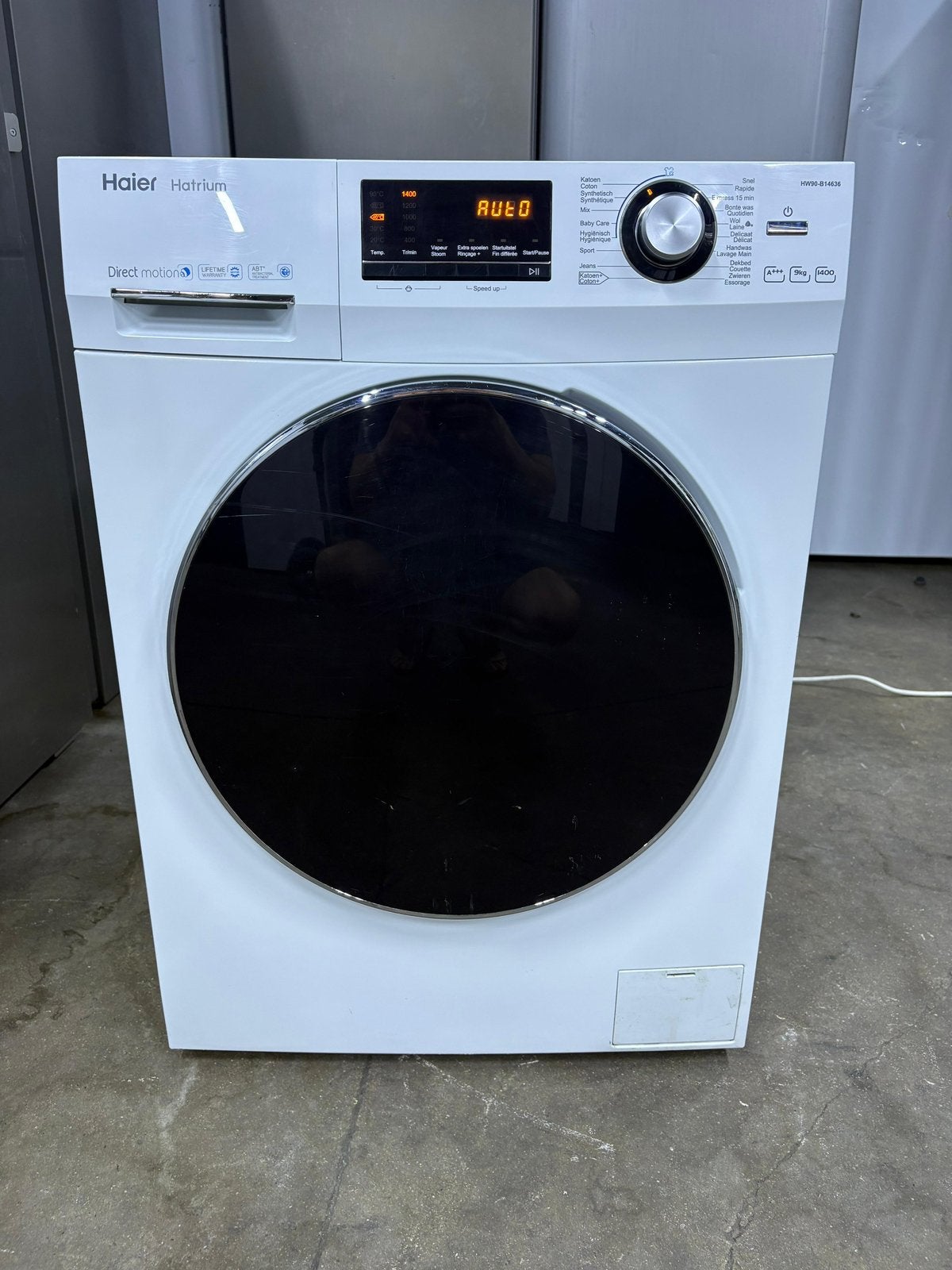 Wasmachine Haier A+++ 9 kg met GARANTIE, Ophalen, Zo goed als nieuw