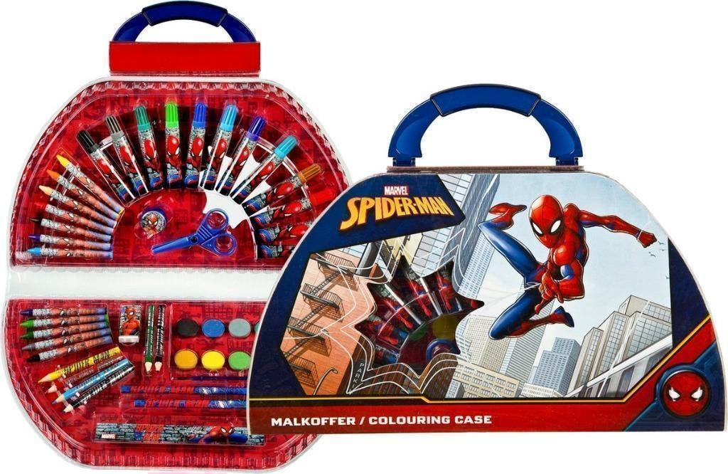 Spiderman Tekenkoffer - 51 Delig - Marvel Tekenset, Enlèvement ou Envoi, Neuf, Bricolage