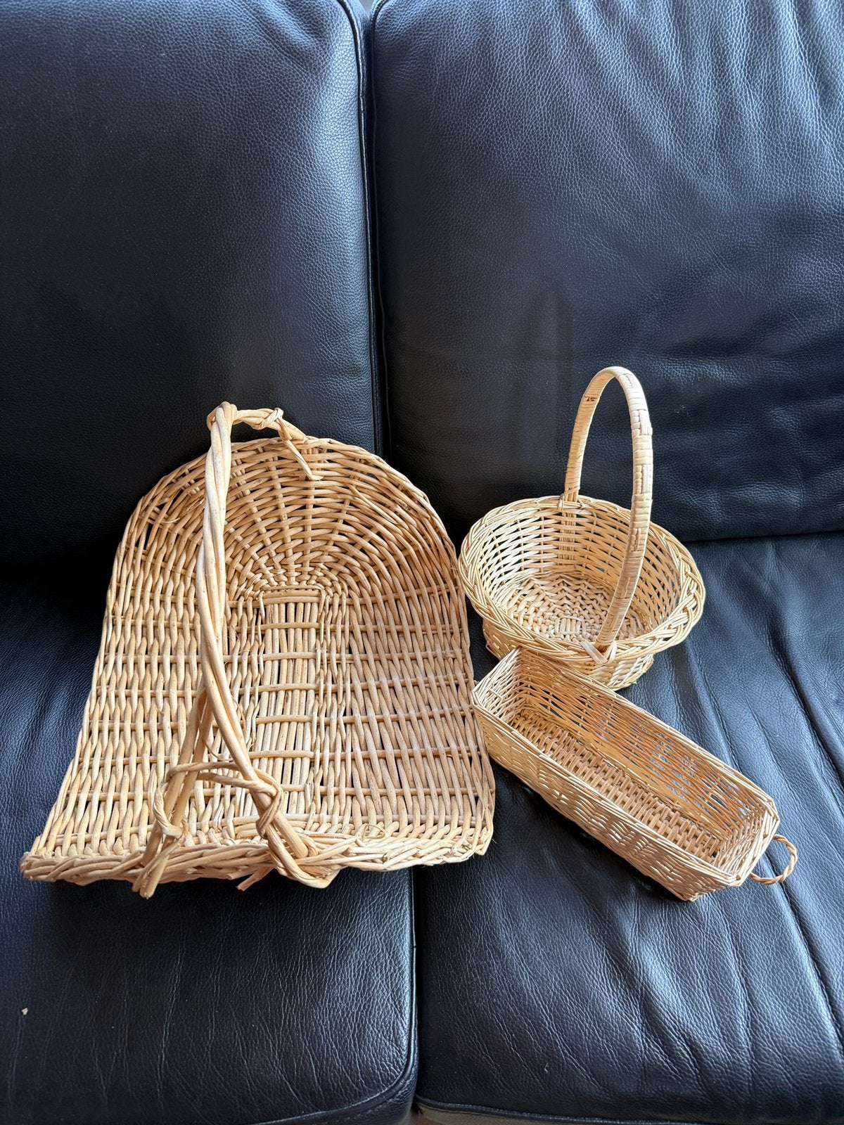 Lot de 3 paniers en osier, Enlèvement, Comme neuf