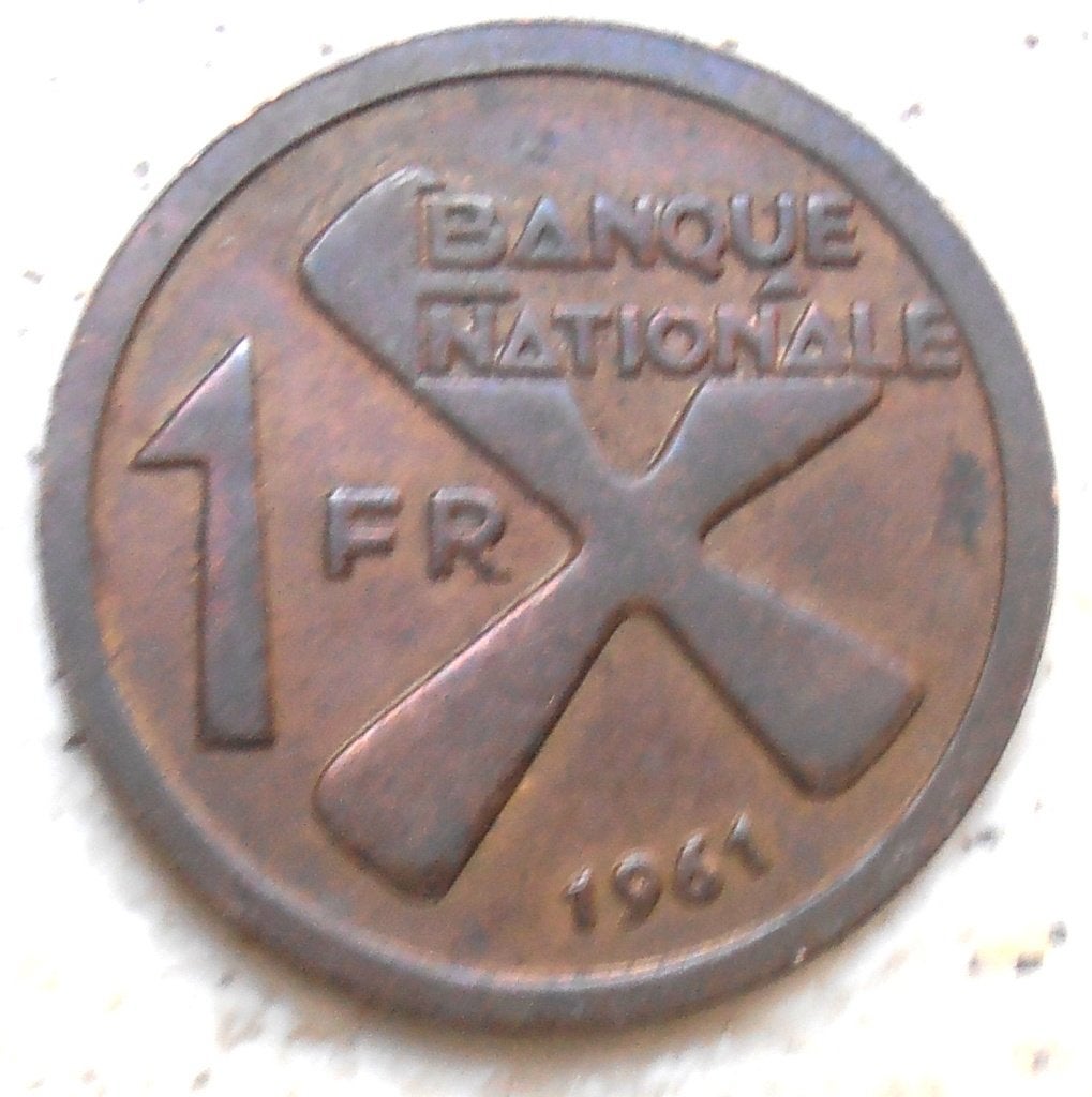KATANGA 1 FRANC 1961, Verzenden, Overige landen, Losse munt