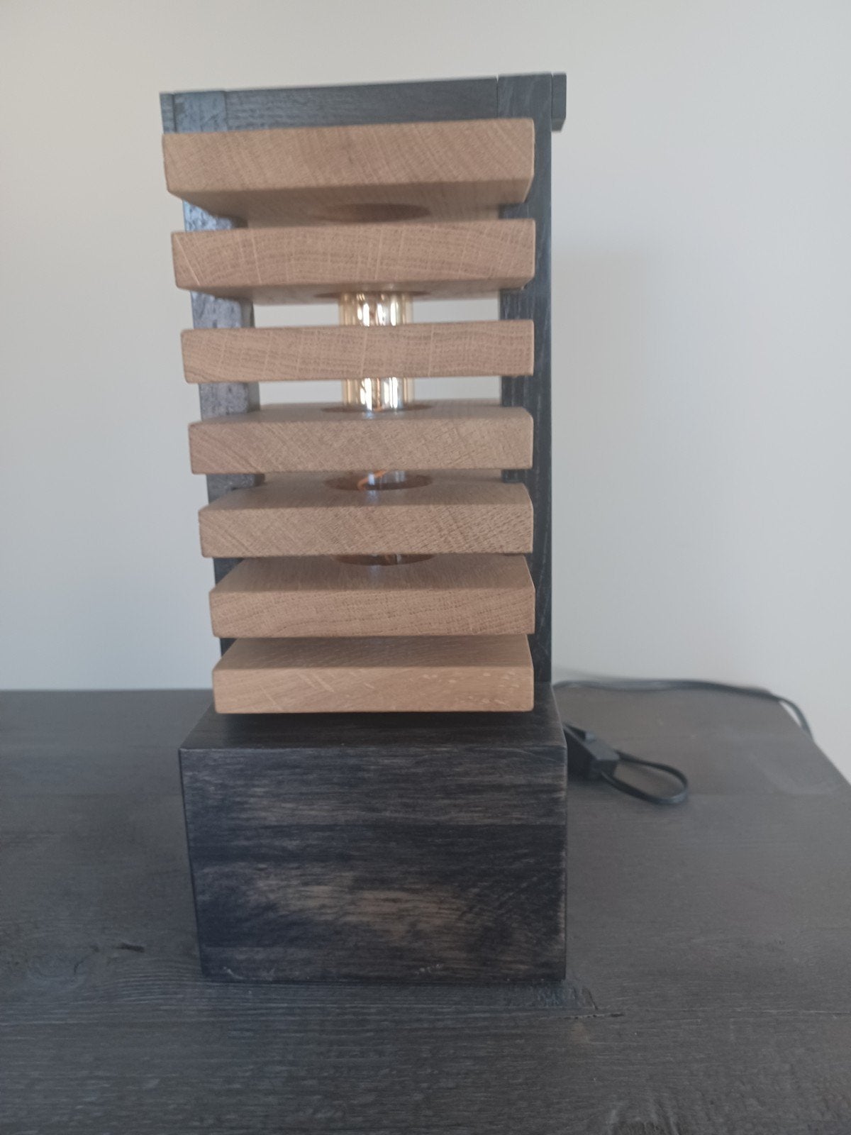 landelijke lamp voor op kast, Ophalen, Nieuw, E27 (groot), Handgemaakt