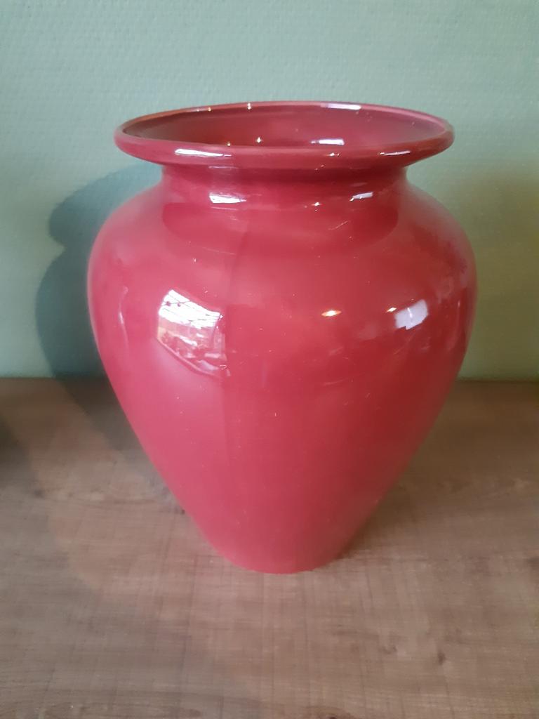 Vaas bordeaux, Maison & Meubles, Accessoires pour la Maison | Vases, Enlèvement ou Envoi, Utilisé, Rouge