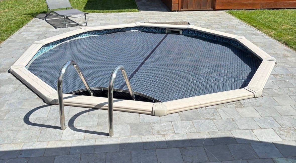 Couverture de piscine à bulles, Enlèvement
