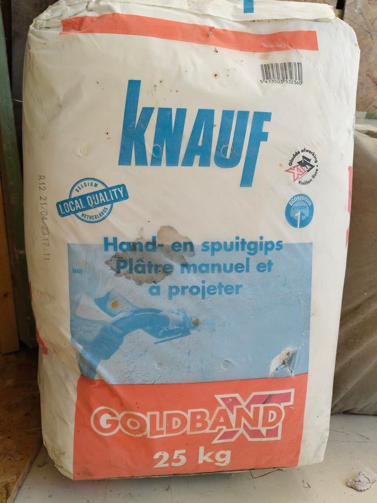 Anneau doré Knauf en gypse 3x25kg, Enlèvement