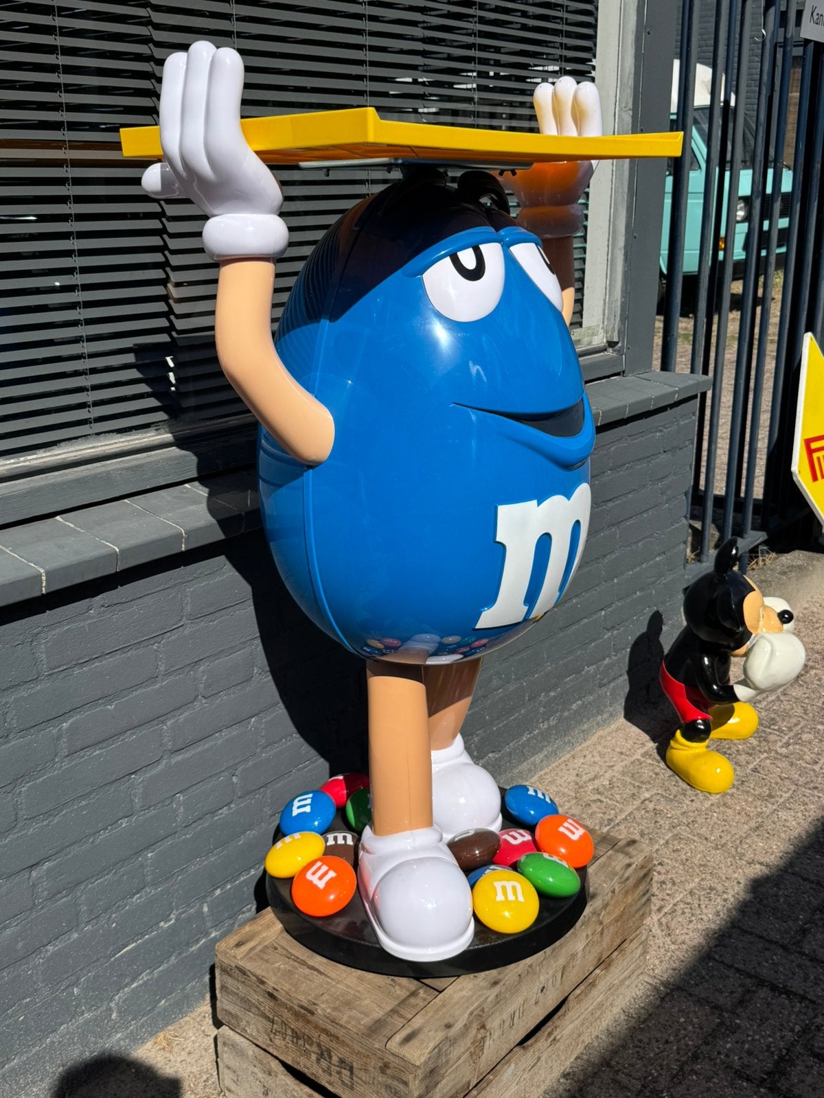 Image publicitaire M&M Blue Display, Enlèvement, Utilisé, Panneau publicitaire