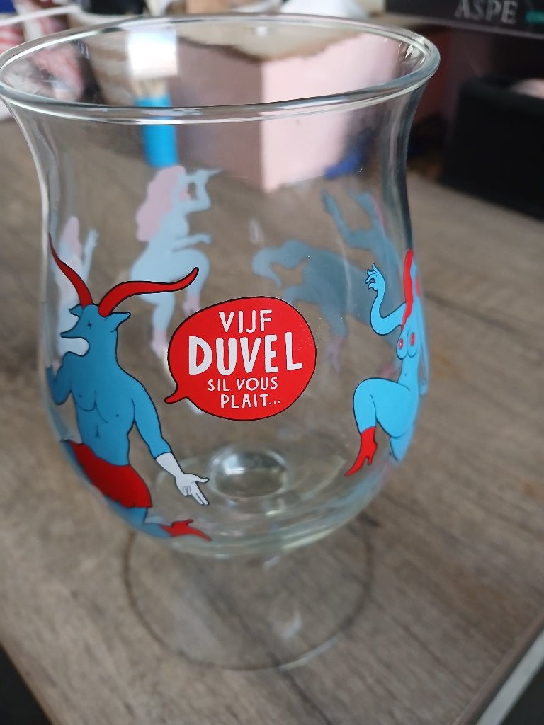 Duvelglas piet parra, Verzamelen, Ophalen, Nieuw, Bierglas