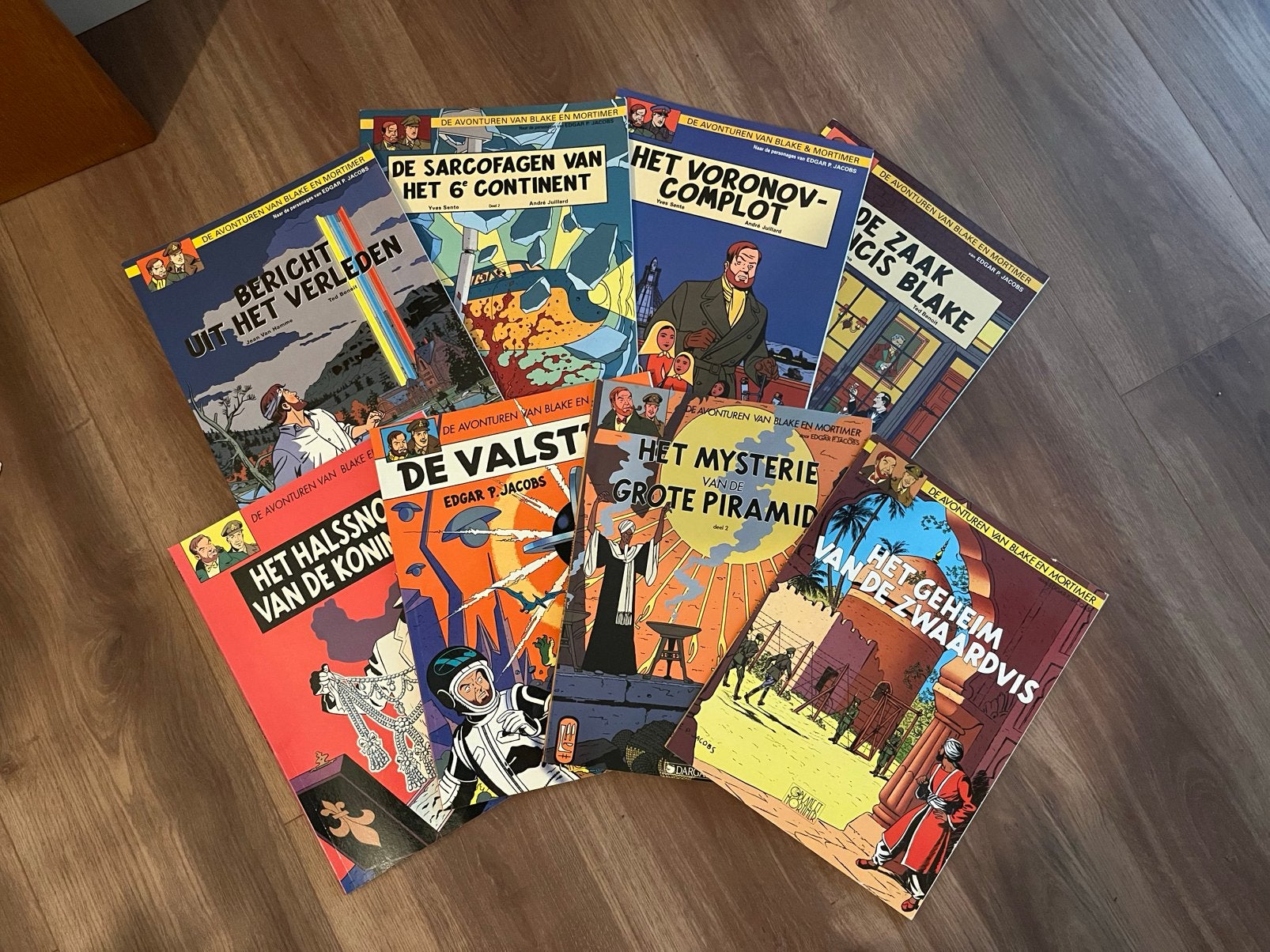 8 Blake en Mortimer strips, Boeken, Strips | Comics, Ophalen of Verzenden, Zo goed als nieuw