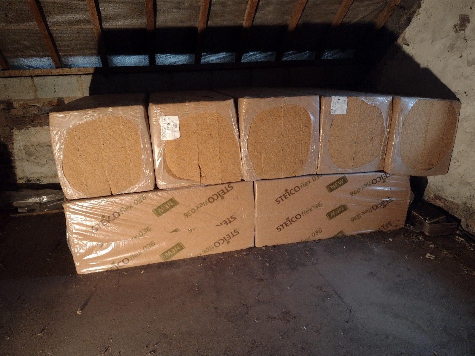 9 pakken Steicoflex houtwol isolatie. 575 x1220 x 140., Ophalen