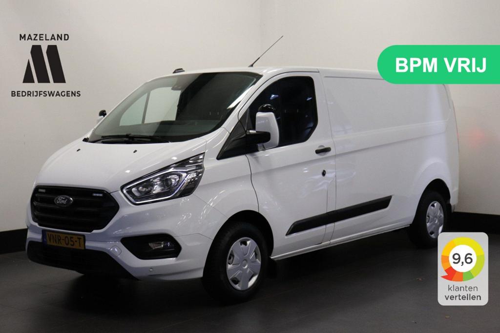 Ford Transit Custom 2.0 TDCI 130PK L2 EURO 6 - Airco - Cruis, Parkeersensor, Wit, Bedrijf, Ford