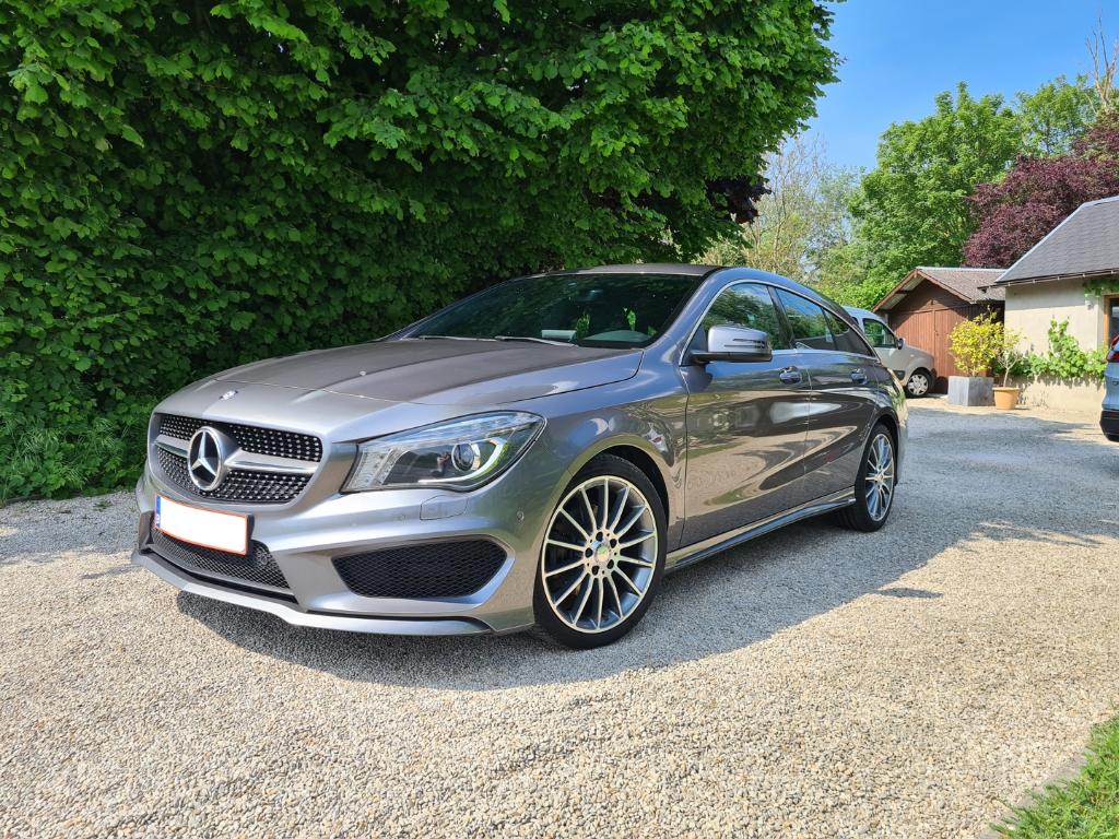 Mercedes-Benz CLA 180 Shooting Brake, AMG-Line Mountain gray, Auto's, Mercedes-Benz, CLA, 4 cilinders, 1595 cc, 5 deurs
