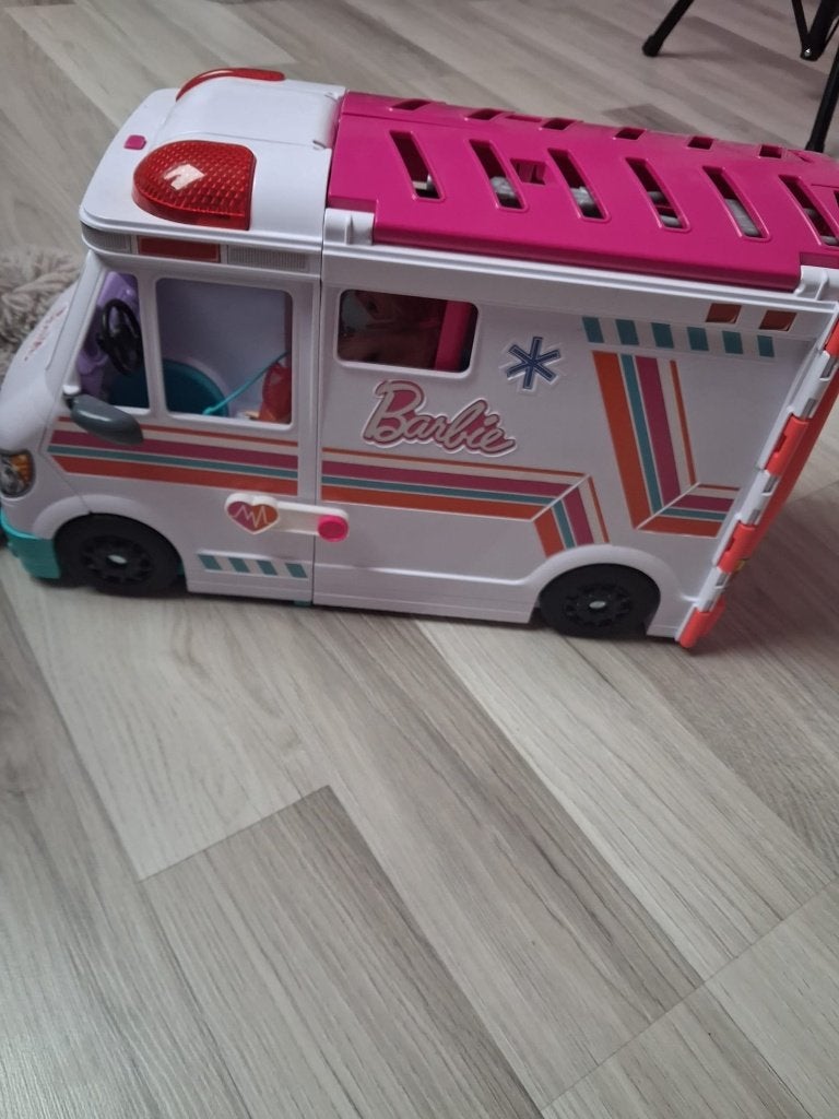 Barbie ambulance, Ophalen, Zo goed als nieuw, Barbie