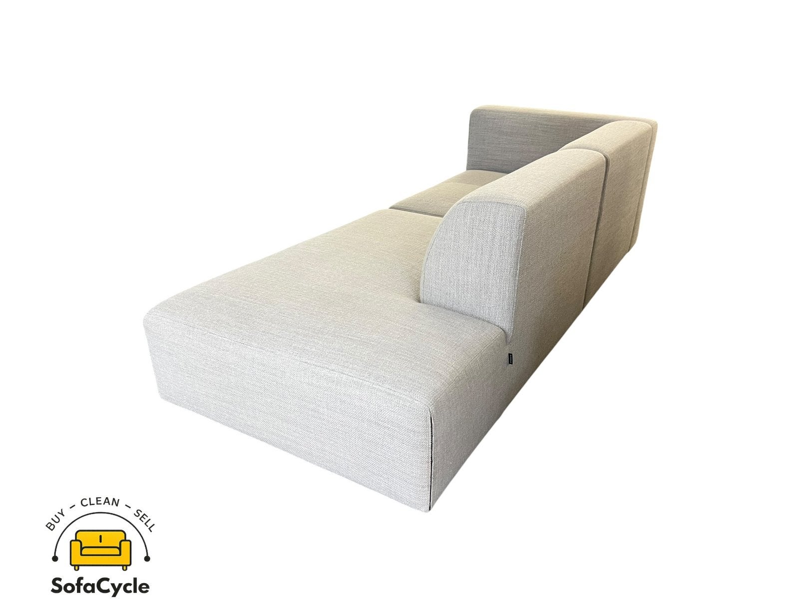 Canapé 3 places Prostoria beige en tissu ouvert - usagé, Neuf, Enlèvement ou Envoi, SofaCycle, Tissus