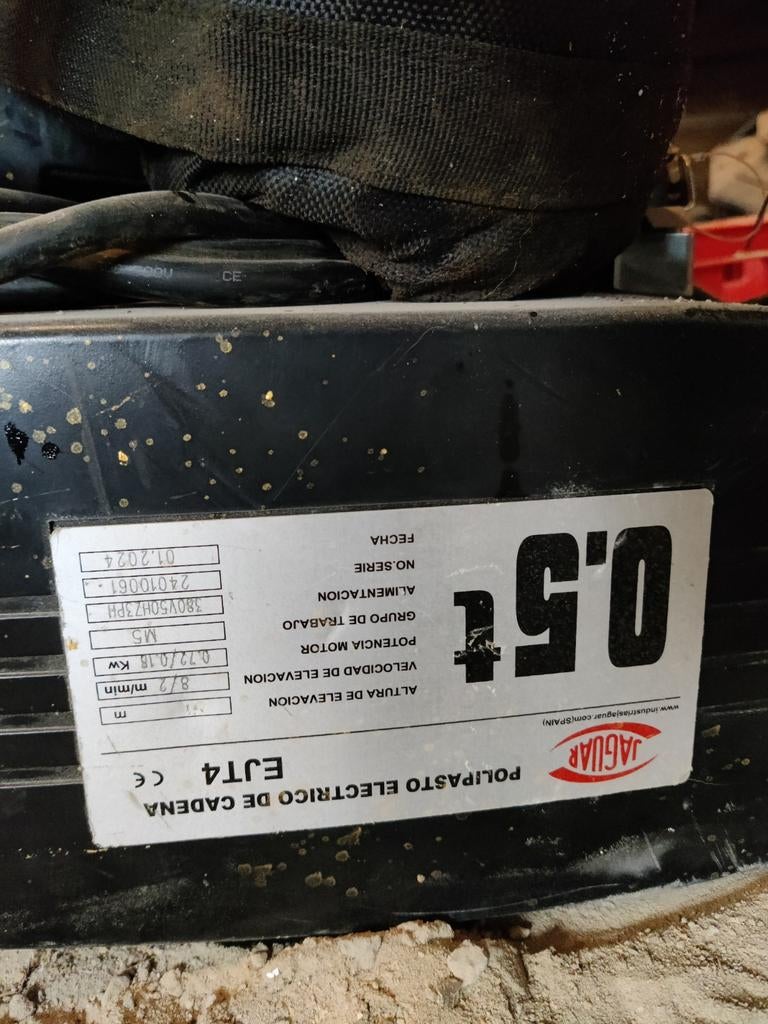 Electrische kettingtakel 380v industrieel, Enlèvement