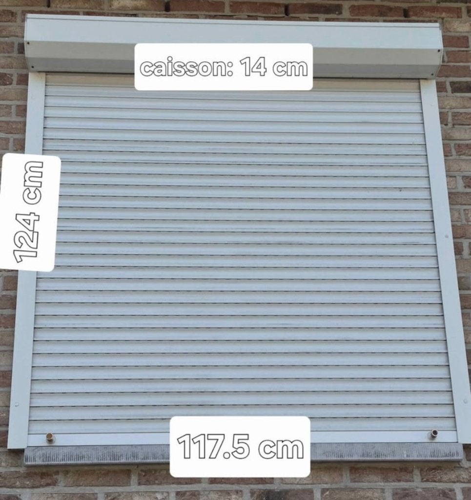 Volet blanc aluminium, 120 à 160 cm, Enlèvement, Utilisé, Autres types