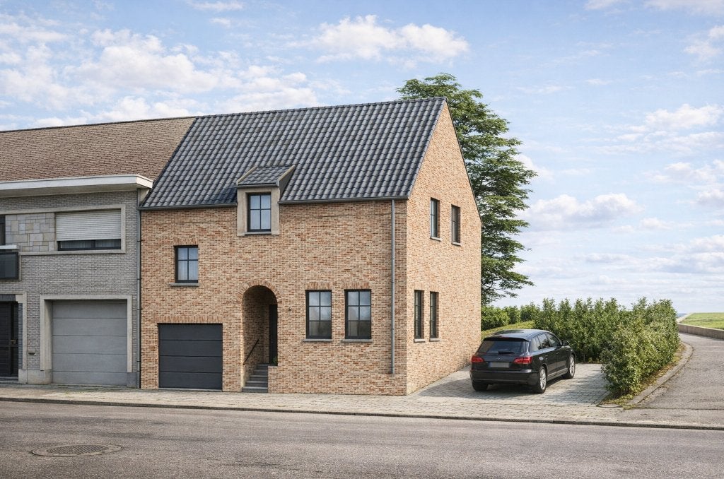 Charmante half-open bebouwing nieuwbouw, Immo, Hoekwoning of Tussenwoning, Otegem, E30, Verkoop zonder makelaar