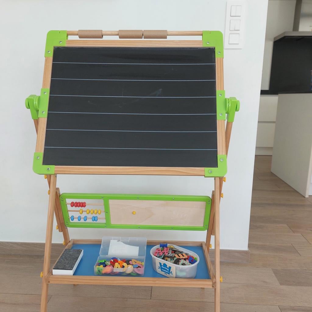 Schoolbord, krijt en magneet, Ophalen