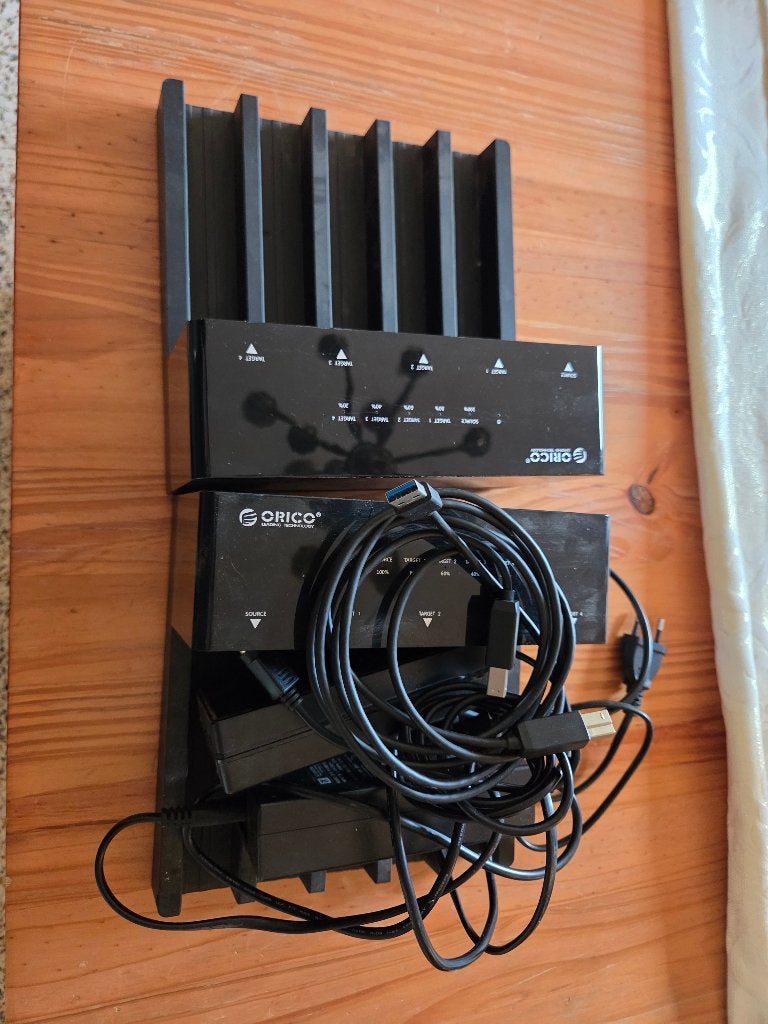 ORICO 5-bay HDD/SSD Dockingstation – USB 3.0 – 4 Targets, Ophalen of Verzenden, Zo goed als nieuw