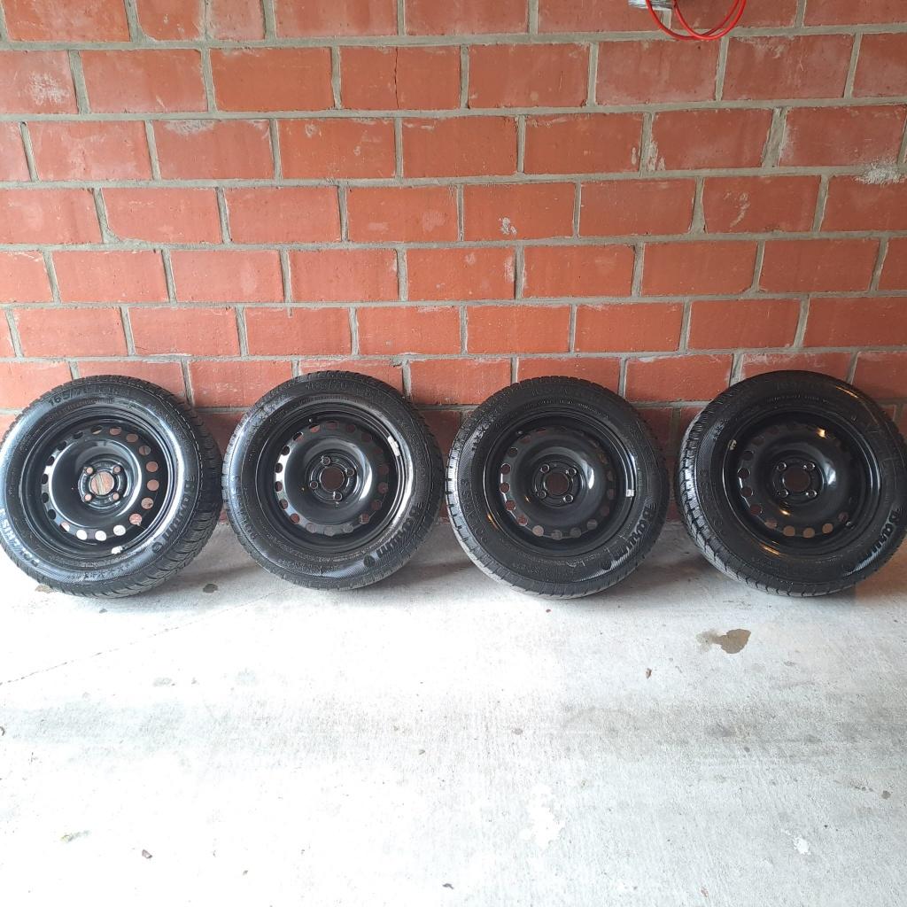 winterbanden met velg, Auto-onderdelen, Banden en Velgen, Ophalen, Gebruikt, 16 inch, Banden en Velgen