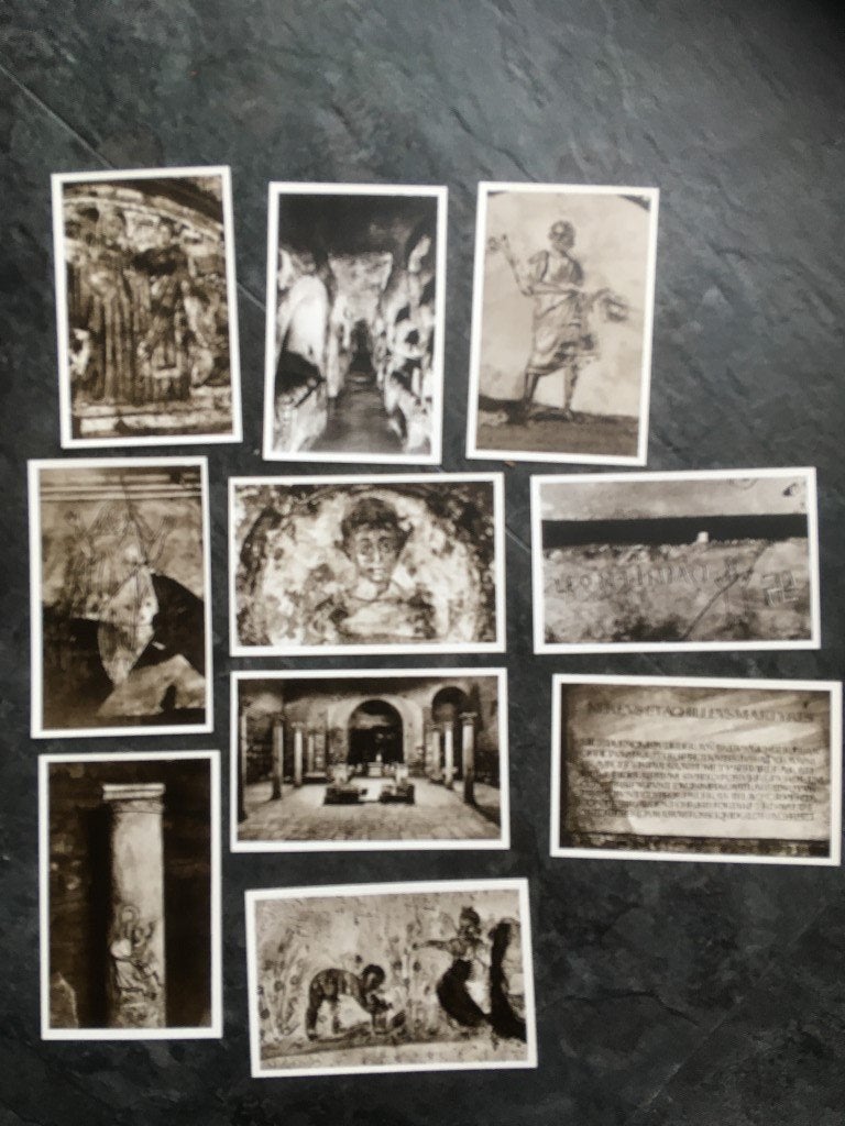 10 photos de Rome - Catacombes de Domitilla, Collections, Photos & Gravures, Enlèvement ou Envoi