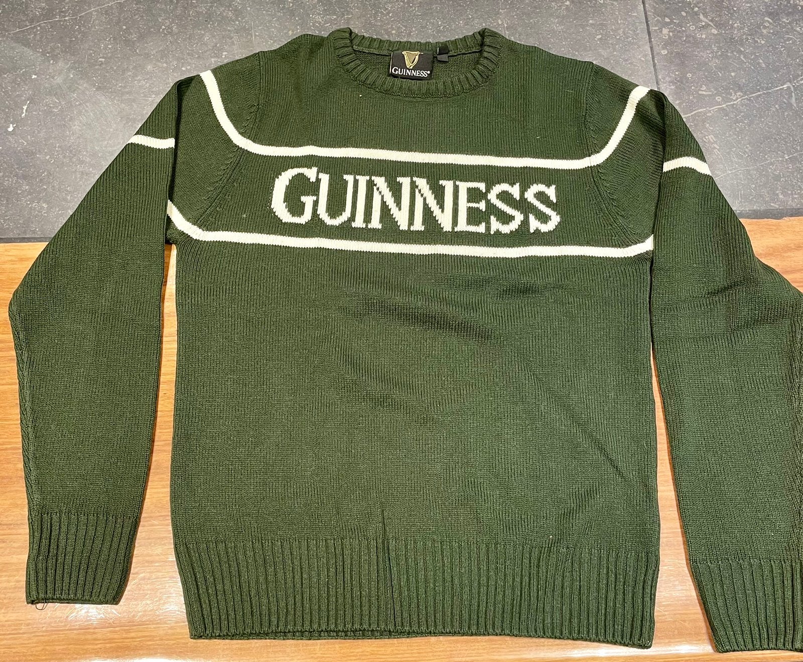 Magnifique pull Guinness original en vert irlandais XS, Enlèvement ou Envoi