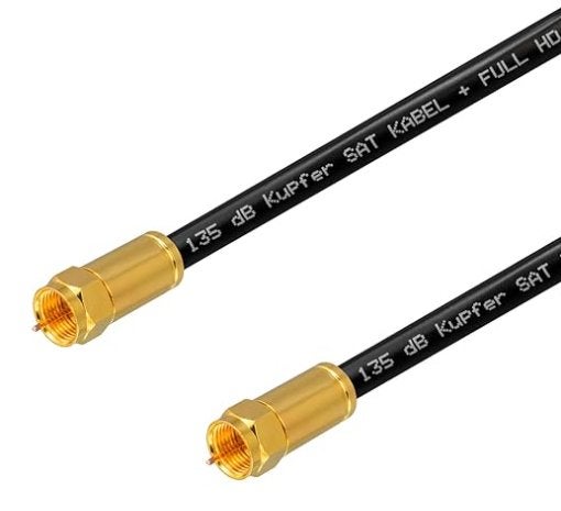 Câble d'antenne satellite HDTV en cuivre pur, Enlèvement, Neuf, 5 à 10 mètres, Câble coaxial