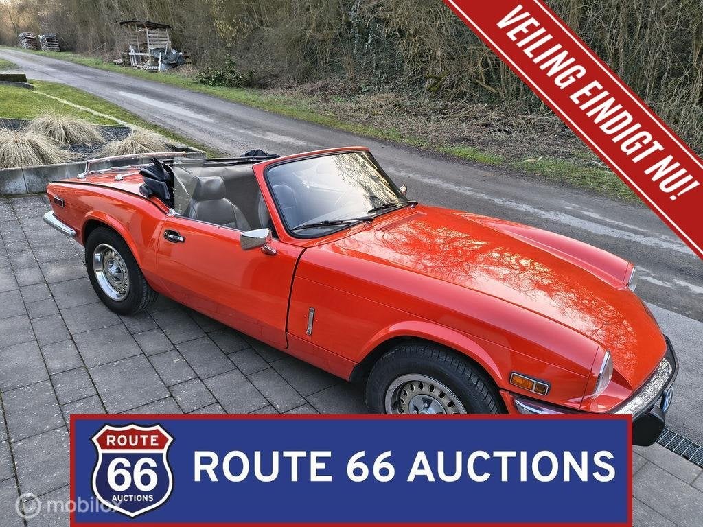 Triumph Spitfire 1500 | 1979 | Route 66 Auctions, Auto's, Triumph, Zwart, Bedrijf, Handgeschakeld