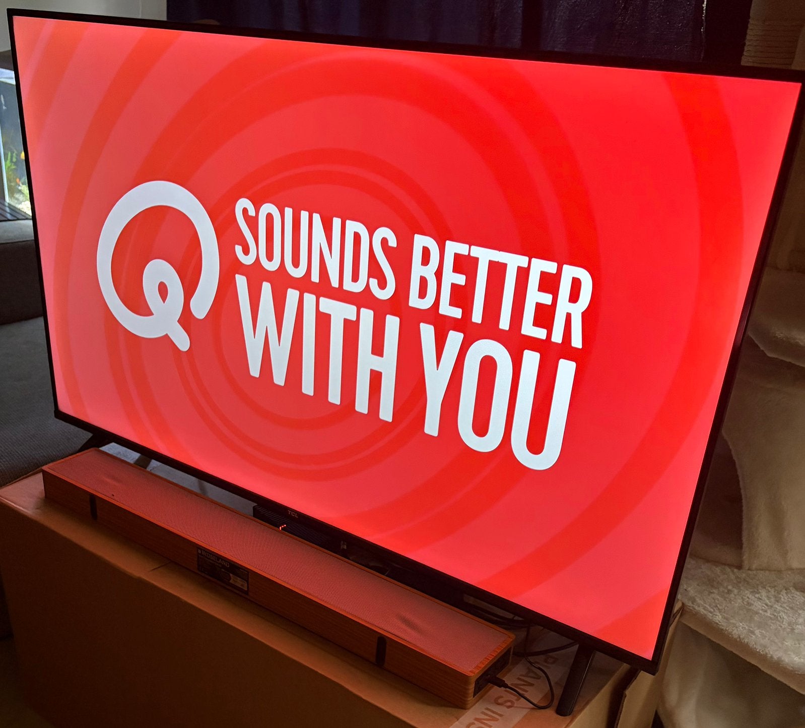TCL smart tv met soundbar, Audio, Tv en Foto, Televisies, LCD, 80 tot 100 cm, Zo goed als nieuw, 4k (UHD)