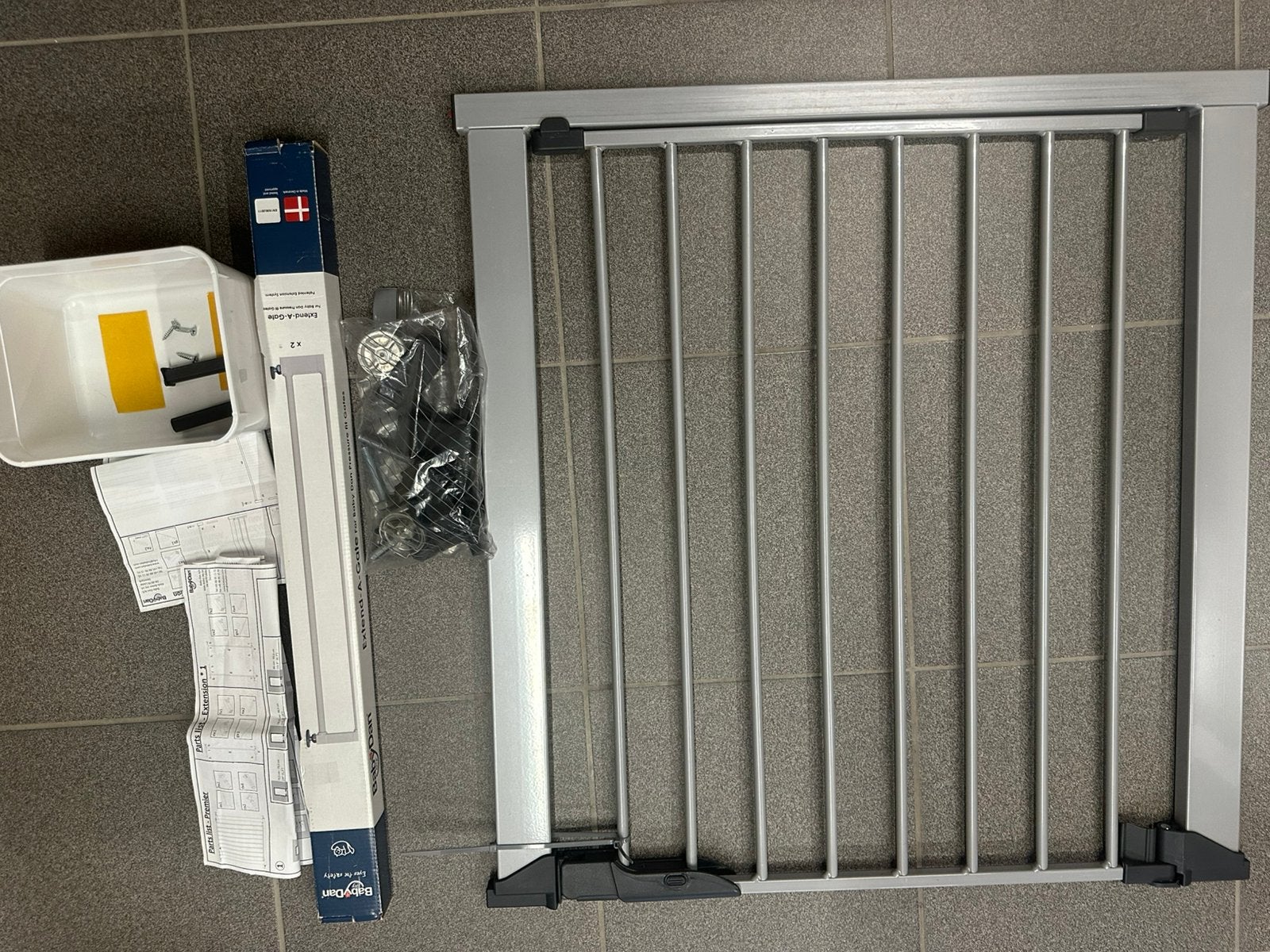 Baby Dan traphekje - veiligheidshekje met verlengstukken, Ophalen, Gebruikt, 100 tot 115 cm, Klemhekje
