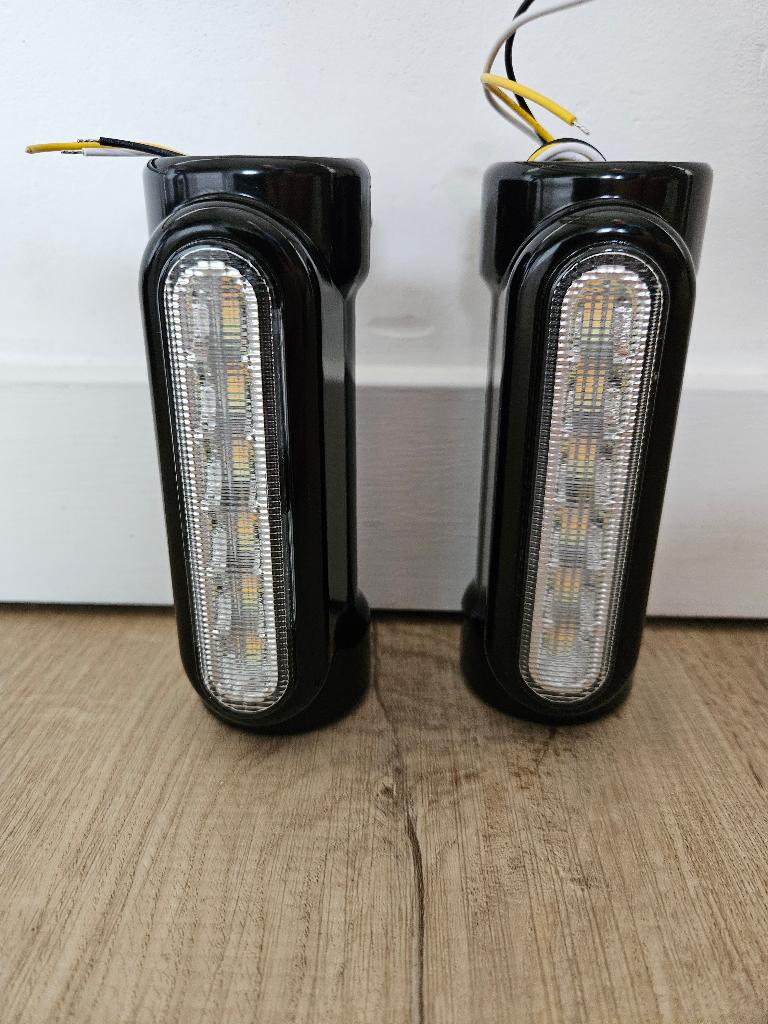 Knipperlichten - richtingaanwijzers - valbeugel montage LED, Motoren, Ophalen of Verzenden