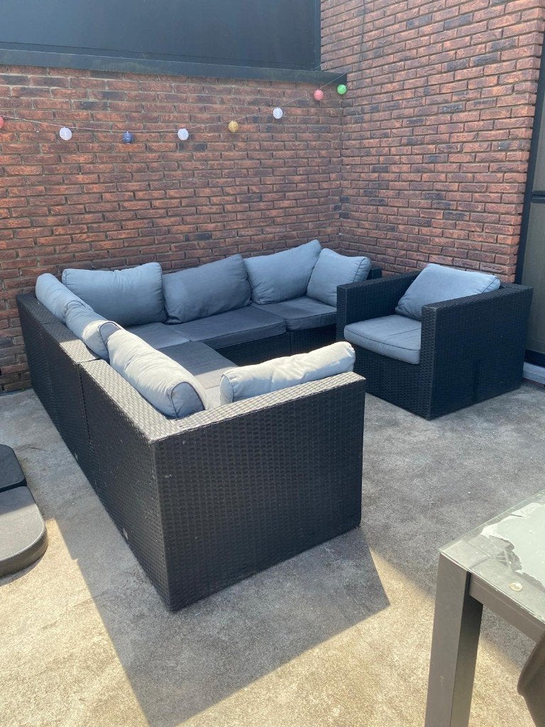 Lounge, Tuin en Terras, Ophalen, Kunststof, Gebruikt, 6 zitplaatsen