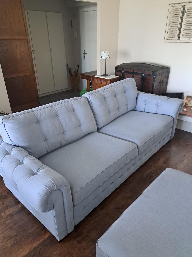 Salon met losse voetbank, Ophalen