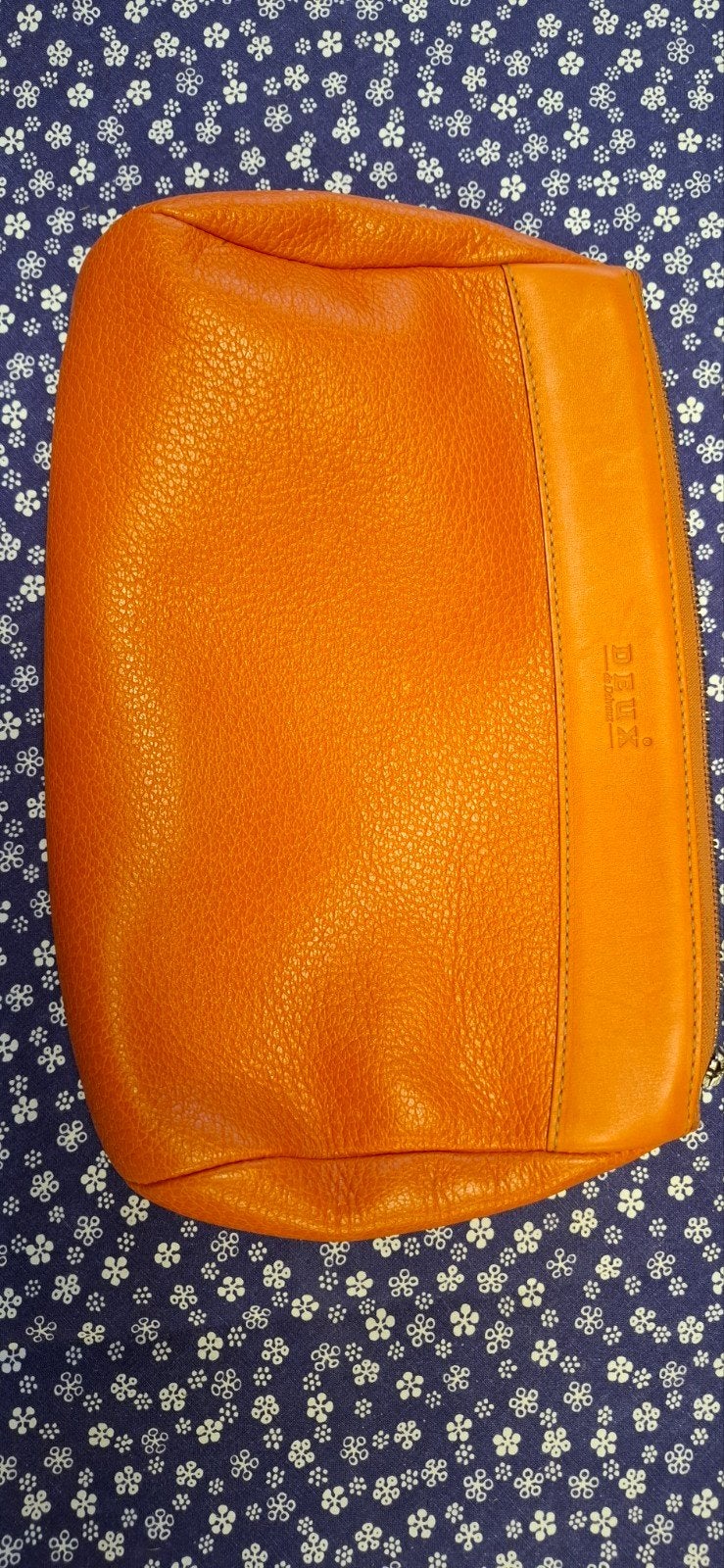 originele Deux de Delvaux toilettas, Ophalen of Verzenden, Oranje
