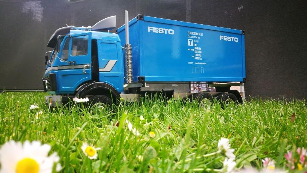 Wedico Mercedes Truck, Enlèvement ou Envoi, Voiture on road, Échelle 1:16, Utilisé