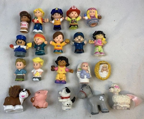 Fisher-Price Little People figuren Poppetjes Dieren Mix Set, Kinderen en Baby's, Verzenden, Zo goed als nieuw, Speelset