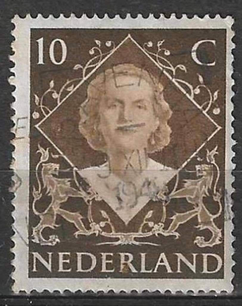 Nederland 1948 - Yvert 497 - Koningin Juliana (ST), Verzenden, Gestempeld