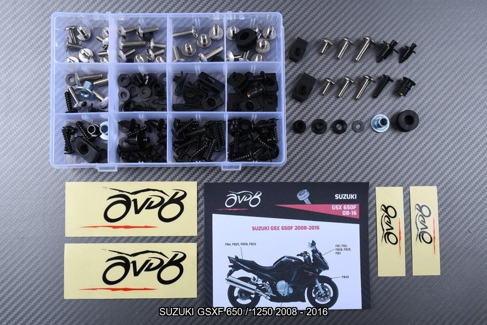 Kit visserie spécifique pour SUZUKI GSXF 650 1250 2008 2016, Motos, Enlèvement ou Envoi, Neuf