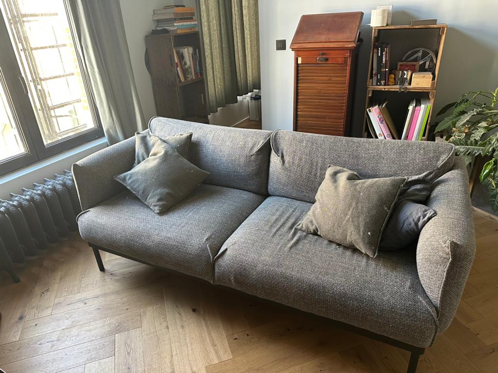 Zetel stof, Maison & Meubles, Canapés | Salons, Comme neuf, Enlèvement, Tissus, Trois personnes