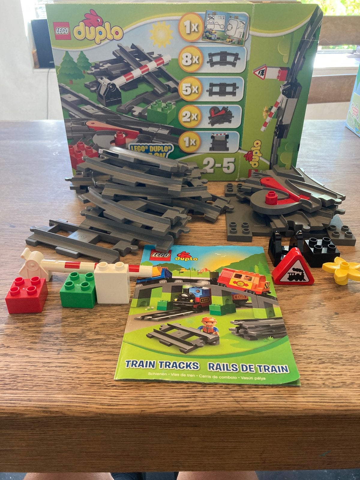 Treinsporen en overweg Lego duplo 10506, Enlèvement, Comme neuf, Duplo
