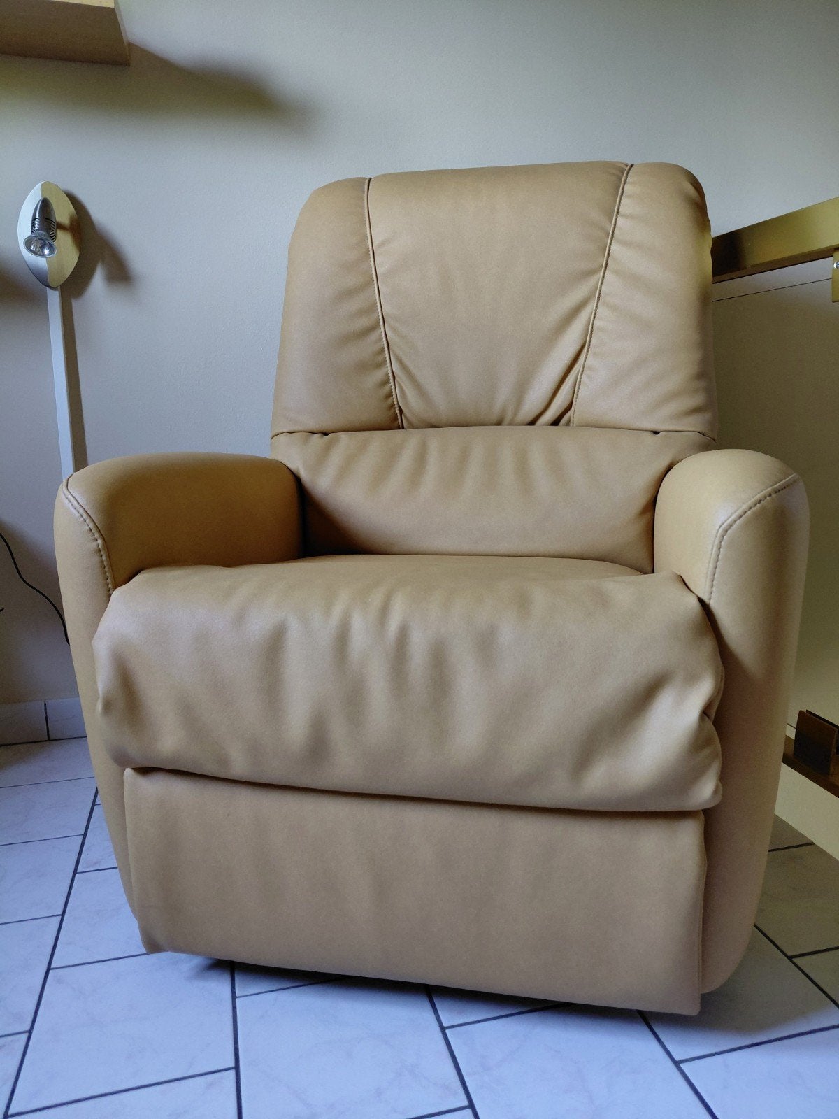 FAUTEUIL RELAX EN CUIR, Maison & Meubles, Enlèvement, Cuir