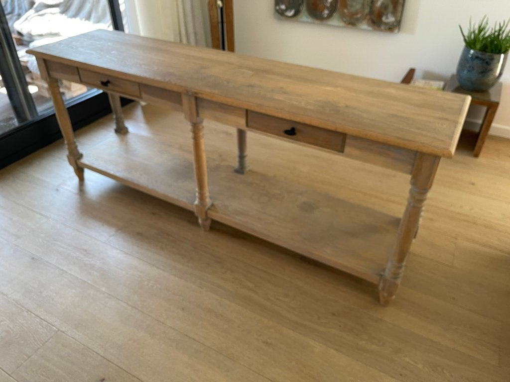 wandtafel, Ophalen, Gebruikt, Eikenhout, Landelijk