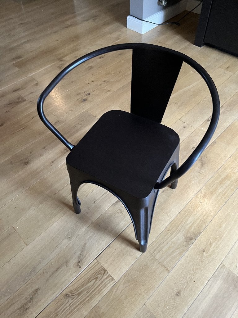 chaise  lot de 8 chaises métal brun, Acier brossé, Comme neuf, Brun, Enlèvement
