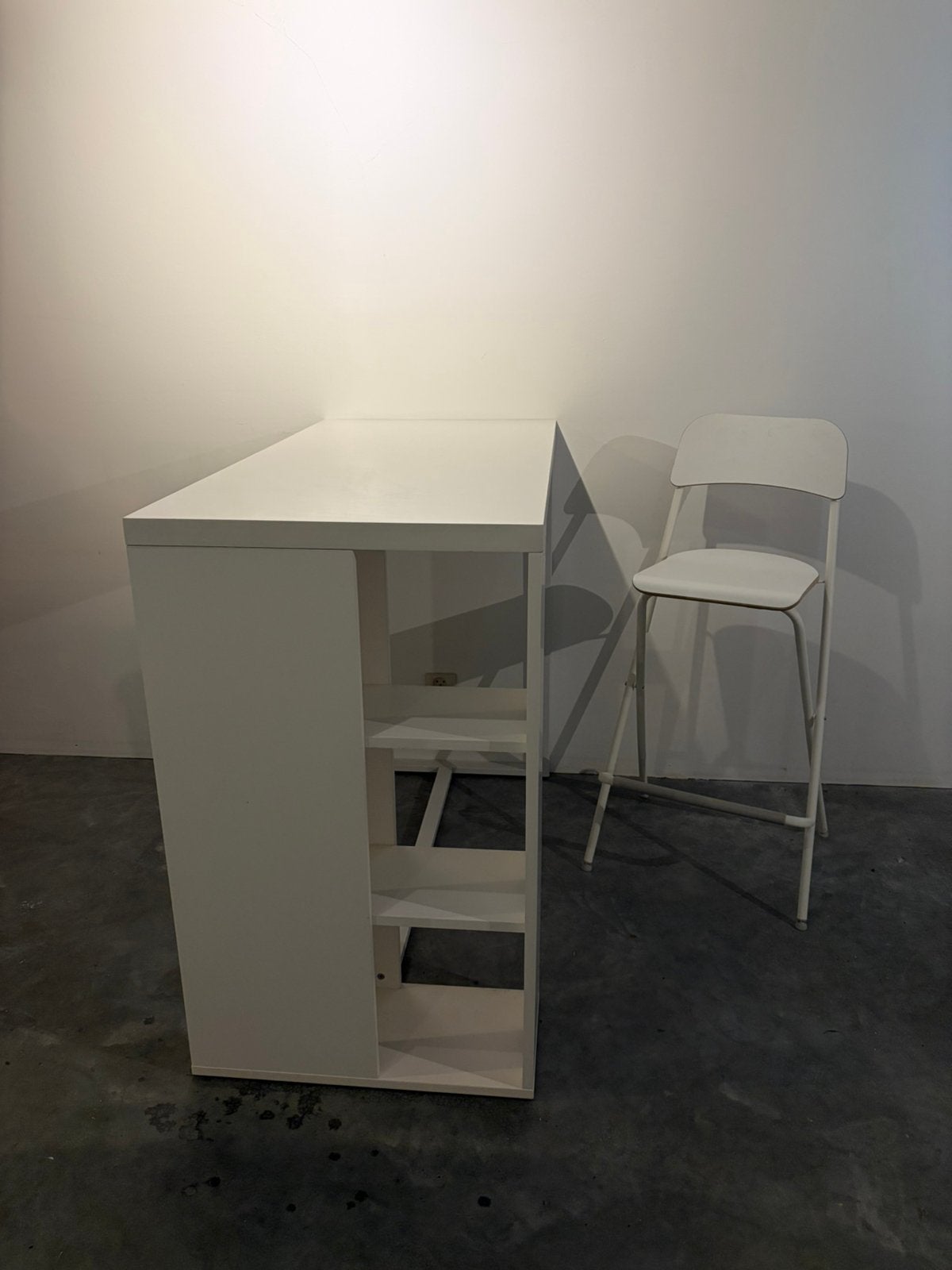 LOT Table haute - bureau + chaise haute, Enlèvement, Comme neuf