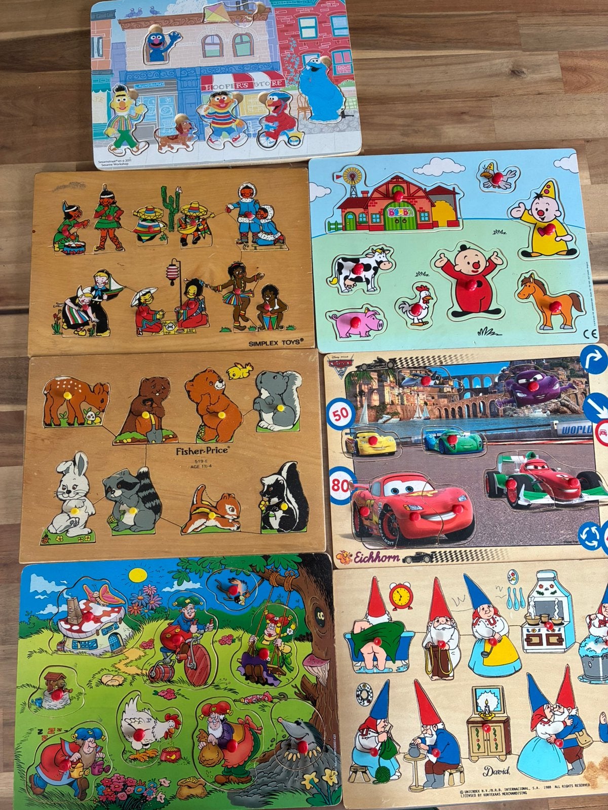 Diverse Houten Puzzels voor Kinderen - Educatief Speelgoed, Enlèvement, Utilisé